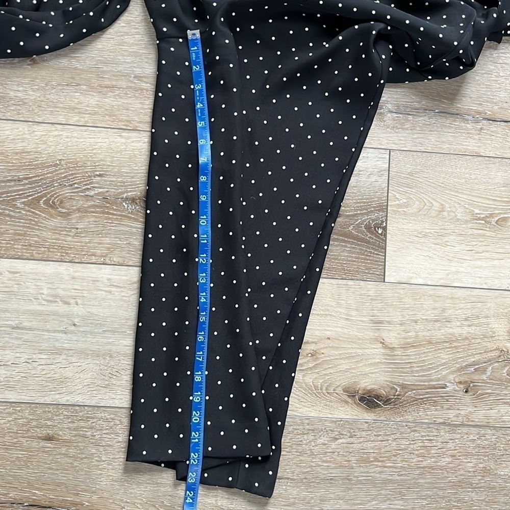 Whistles Polka Dot Jumpsuit Black & White Long Sleeve and Belted - Picture 13 of 16